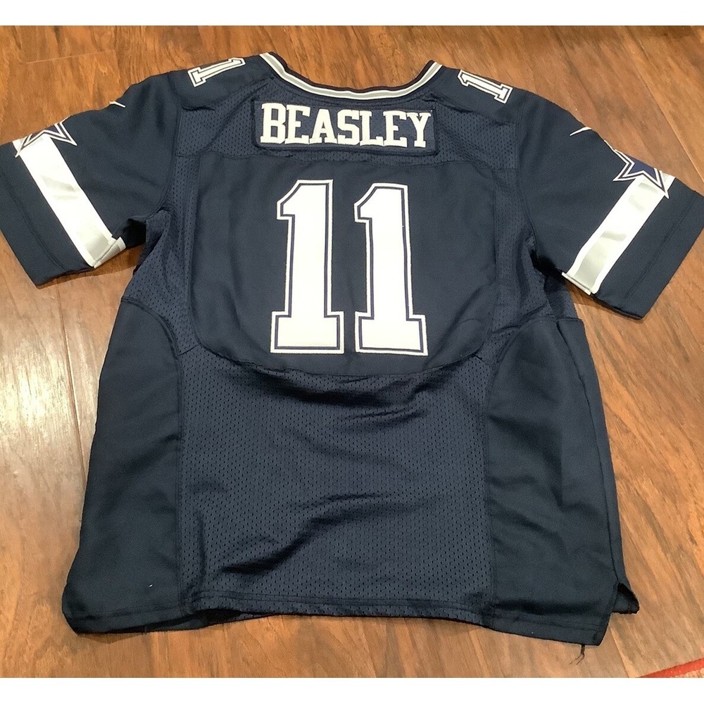 Nike On Field Dallas‎ Cowboys #11 Cole Beasley White Blue Stitched Men's Size 44